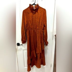 Copper and black dress! $20+$8 shipping